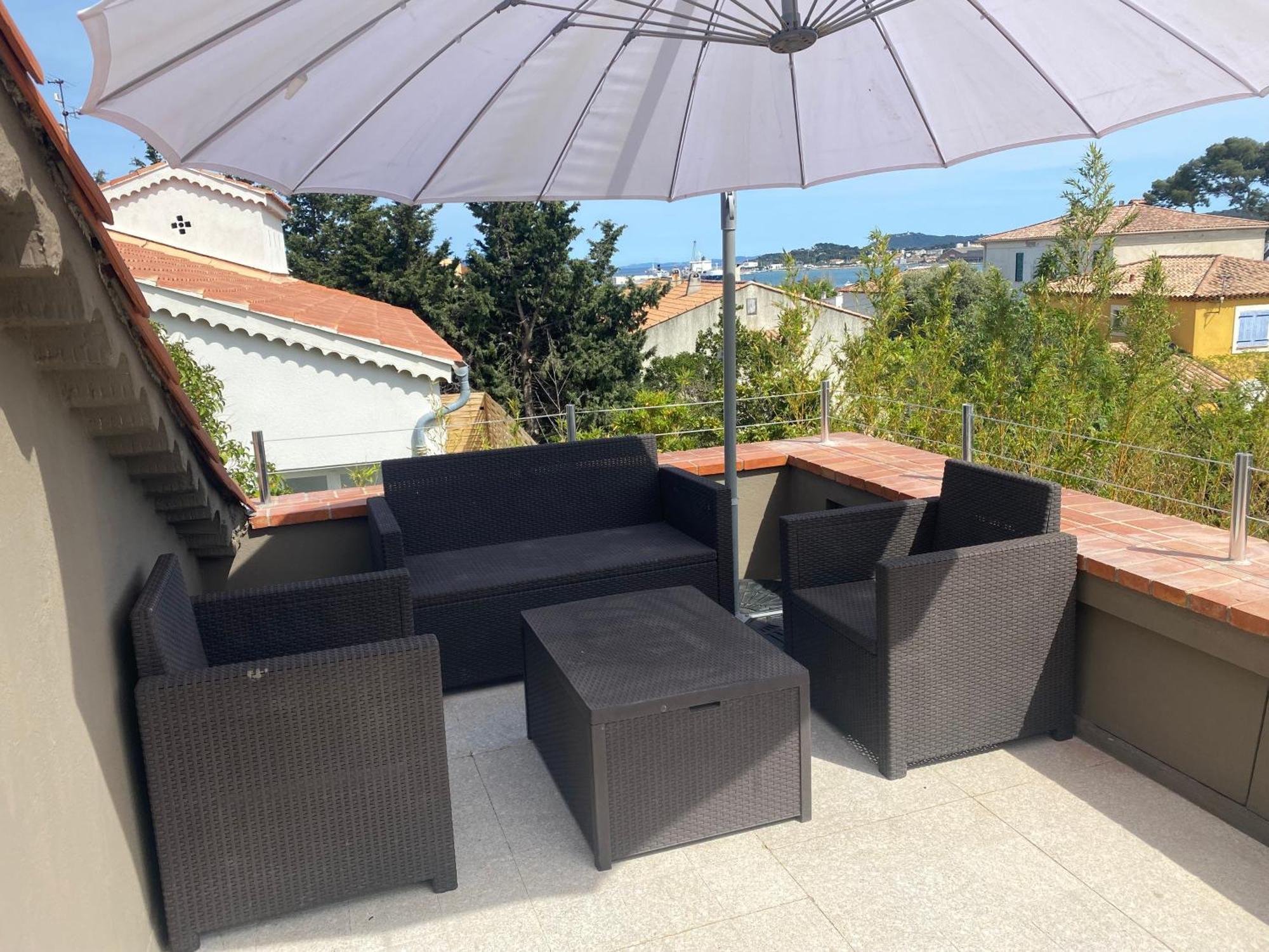 Haut De Villa Vue Mer 라센느쉬르메르 외부 사진